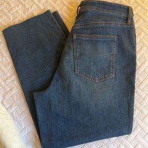New curvy high rise boyfriend Loft jeans!